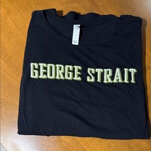 George Strait Black Concert T-Shirt 2025 tour Gillette Stadium